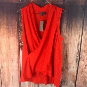 NWT Anthropologie left of center wrap tank